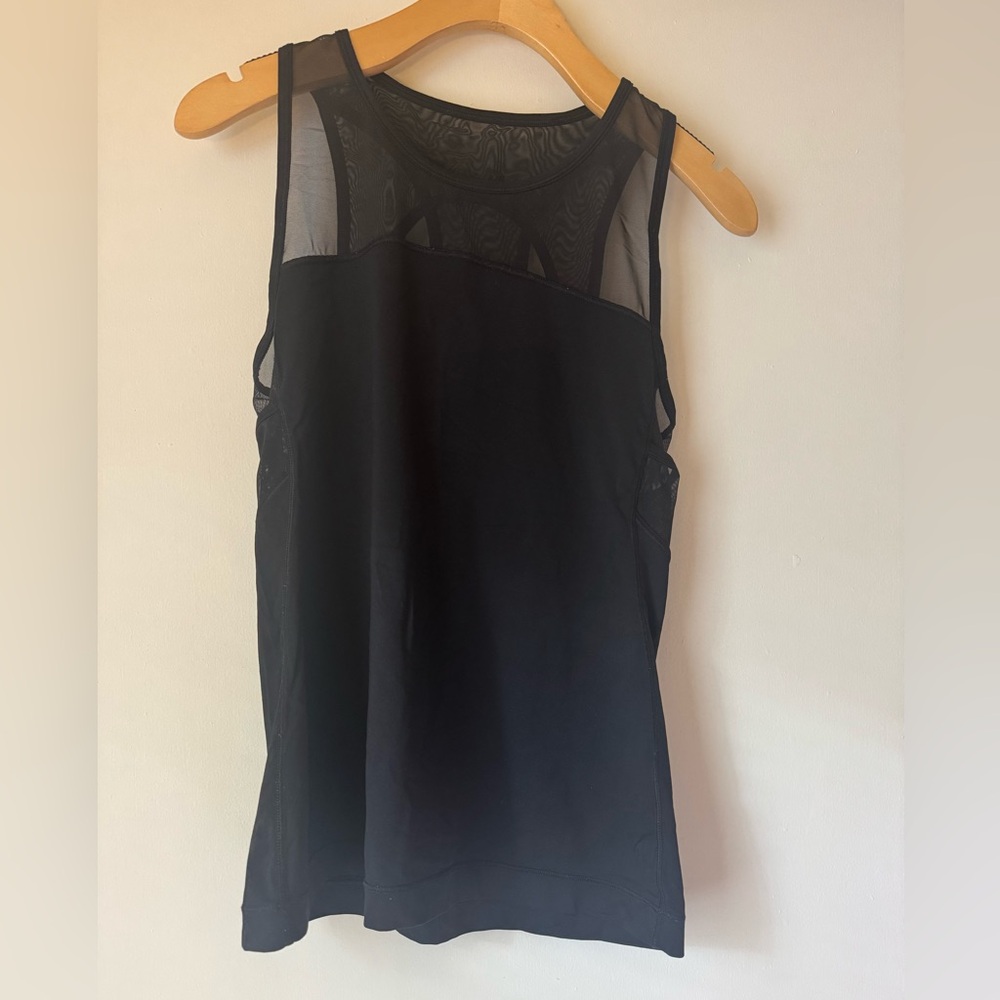 Lululemon Black Mesh Tank Top